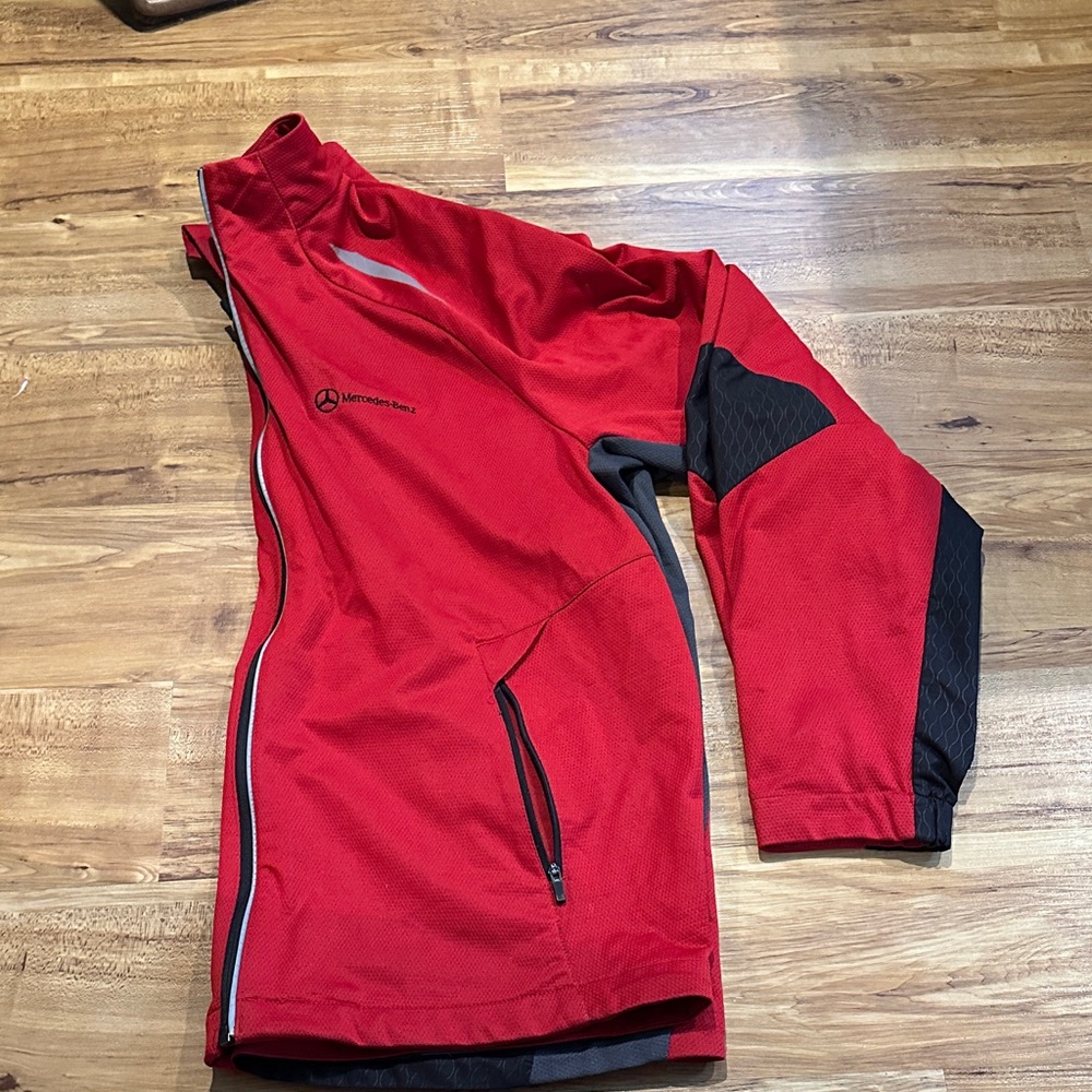 Mercedes-Benz Red and Black Men's Windbreaker